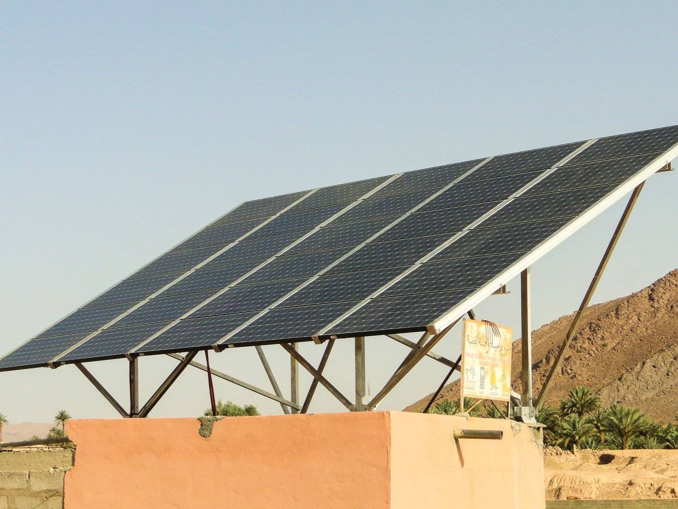 Pompage solaire pour une palmeraie au Maroc